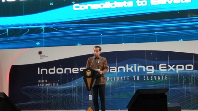 Presiden Joko Widodo di Indonesia Banking Expo 2019