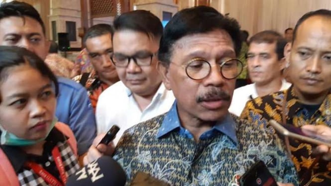 Menteri Komunikasi dan Informatika Johnny G Plate.