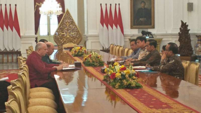 Menteri Perdagangan Amerika Serikat (AS) Wilbur Ross bertemu Presiden Jokowi.