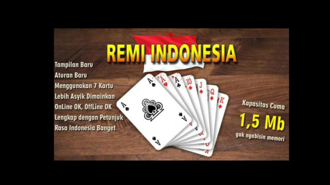 Tangkapan layar aplikasi Remi Indonesia