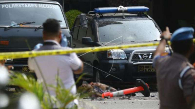 Pascabom bunuh diri di Polrestabes Medan