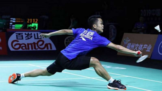 Tunggal putra Indonesia, Anthony Sinisuka Ginting.