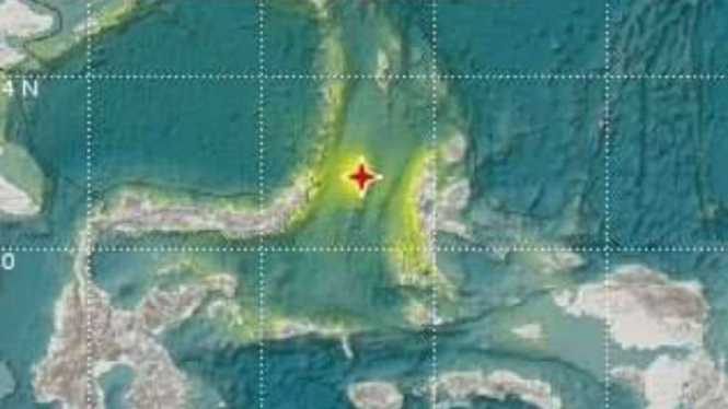 BMKG mengeluarkan peta gempa Maluku.