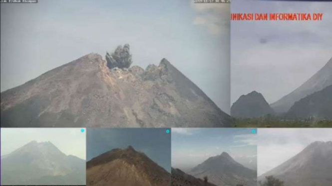 Gunung Merapi meletus