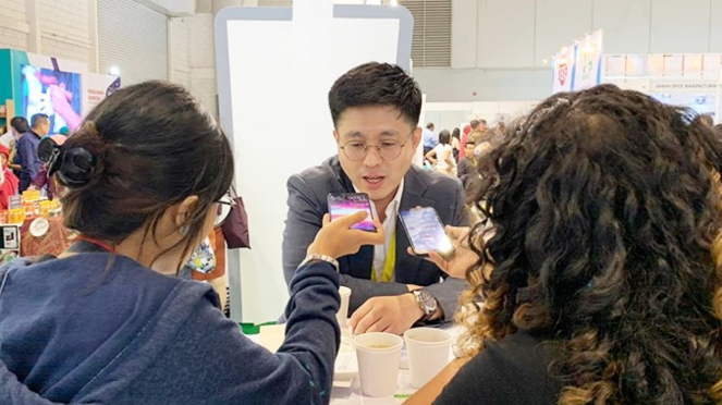 Lee Dong Jun, Managing Director SUHYUP. Saat diwawancarai di SIAL InterFood 2019