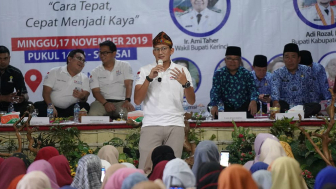 Sandiaga Uno di Kerinci, Jambi