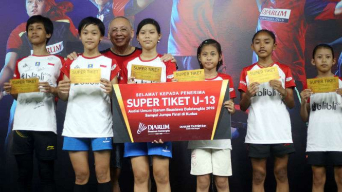 Peraih Super Tiket Audisi Umum Beasiswa Bulutangkis 2019.