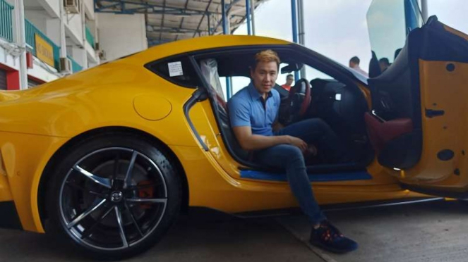 Atlet Bulutangkis Marcus Gideon jadi pemilik pertama Toyota Supra di Indonesia