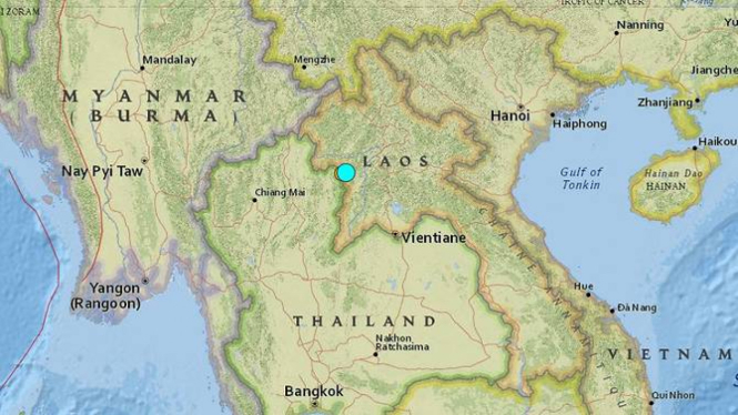Gempa 6.1 SR Guncang Perbatasan Thailand dan Laos