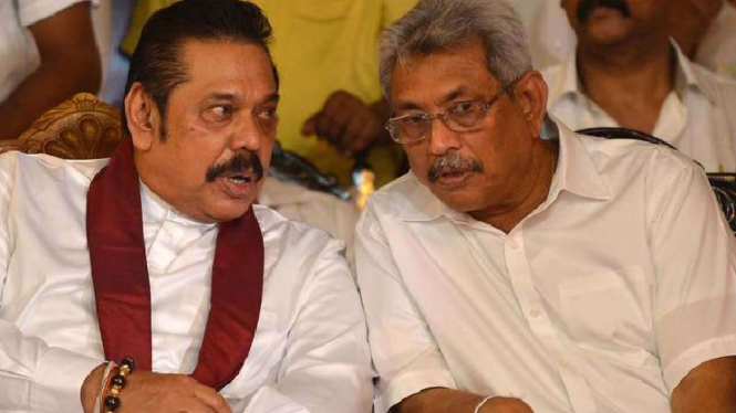 Mahinda dan Gotabaya Rajapaksa.