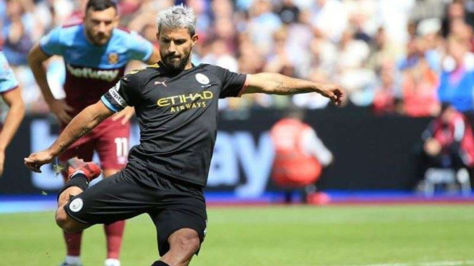 Penyerang Manchester City, Sergio Aguero