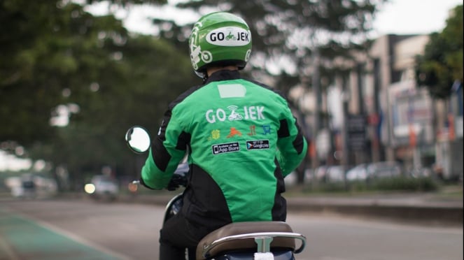 ilustrasi driver gojek