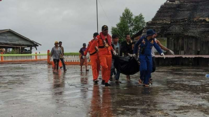 Mayat Nelayan Ditemukan Nyangkut di perairan Pulau Halang Muka, Rokan Hilir, Riau