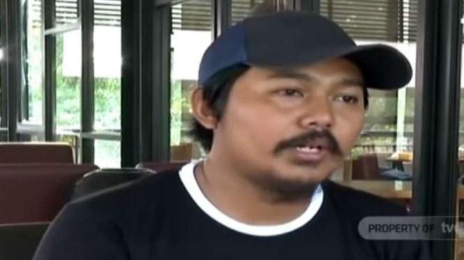 Fuad Naji, satu dari tiga suporter Indonesia korban pengeroyokan di Malaysia.