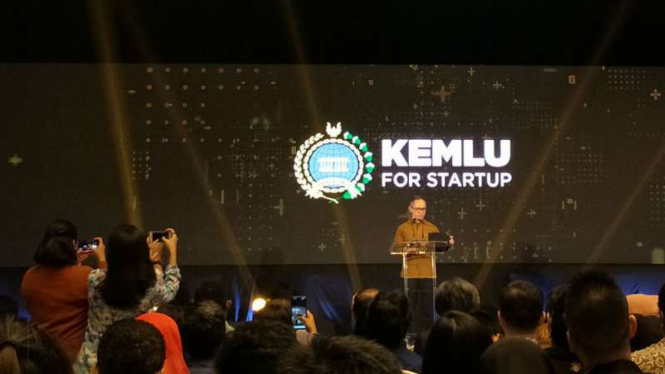 Wakil Menteri Luar Negeri, Mahendra Siregar di acara Kemlu for Startup