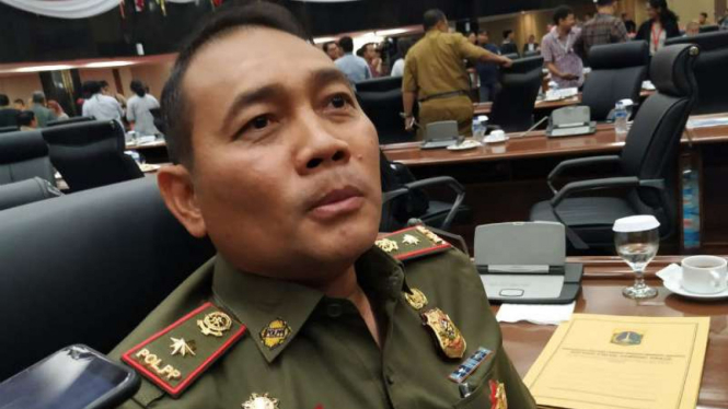 Kepala Satpol PP DKI Arifin di Jakarta, Selasa, 26 November 2019.