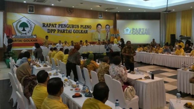 Partai Golkar menggelar rapat pleno di kantor DPP, Slipi, Jakarta.