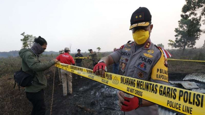 Penanganan kasus kebakaran hutan oleh Polda Kalimantan Barat 