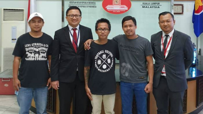 Suporter Indonesia, Andreas Setiawan dibebaskan Kepolisian Diraja Malaysia.