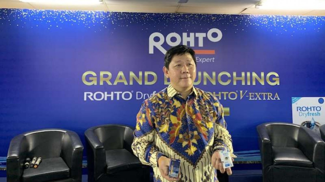 Grand Launching Rohto DryFresh dan Rohto  V-Extra, Kamis (28/11) di Cimahi, Jawa Barat.