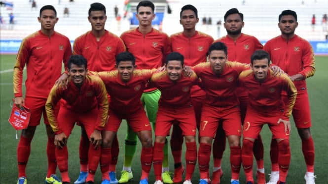 Skuat Timnas Indonesia U-22 di SEA Games 2019.