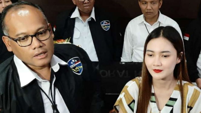 Nella Kharisma di Markas Polda Jatim di Surabaya pada Senin, 2 Desember 2019.