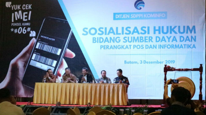 Sosialisasi Regulasi IMEI, di Batam, Kepulauan Riau,