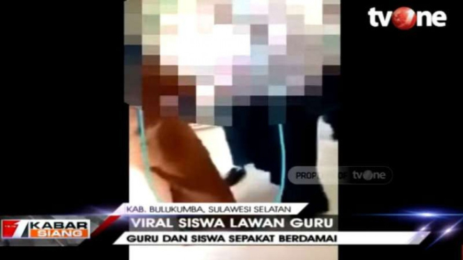 Video viral, siswi melawan guru di Bulukumba, Sulawesi Selatan.