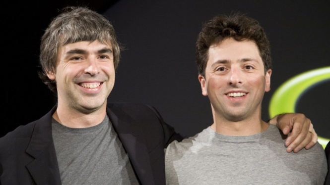 The pair (photographed in 2008) founded Google 21 years ago - Getty Images