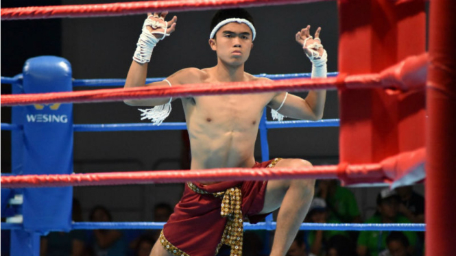 Kapten Persija U-16, Muhammad Uchida Sudirman, sabet medali perunggu Muay Thai