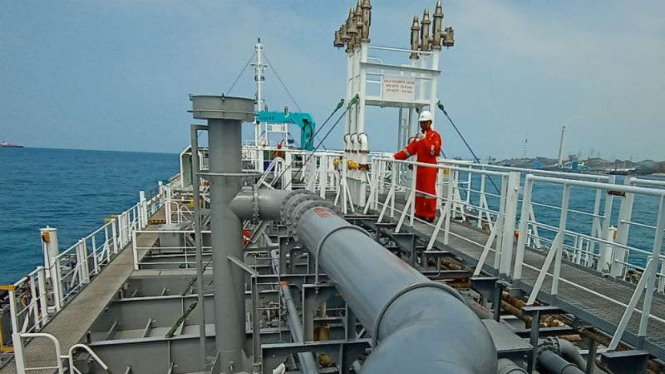 Kapal milik PT Samudera Indonesia.