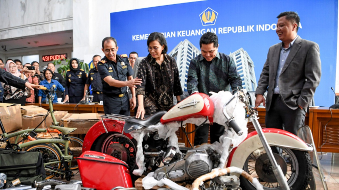 Harley-Davidson selundupan di pesawat Garuda Indonesia