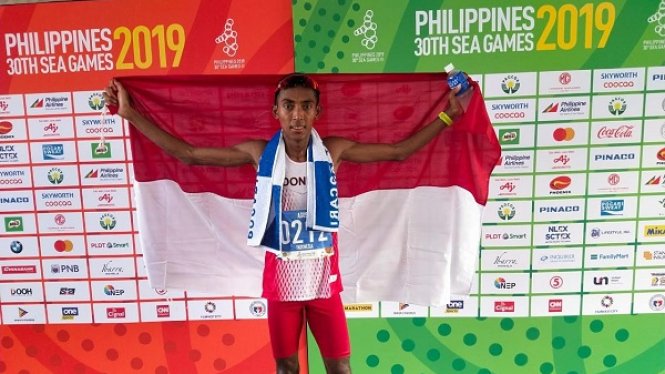 Agus Prayogo raih emas SEA Games 2019 di nomor maraton