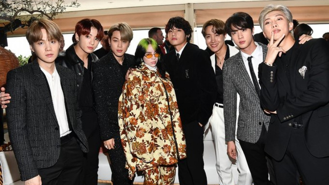 BTS dan Billie Eilish.