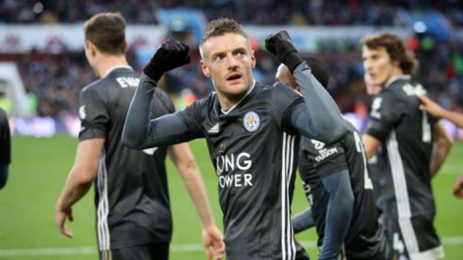 Striker Leicester City, Jamie Vardy.