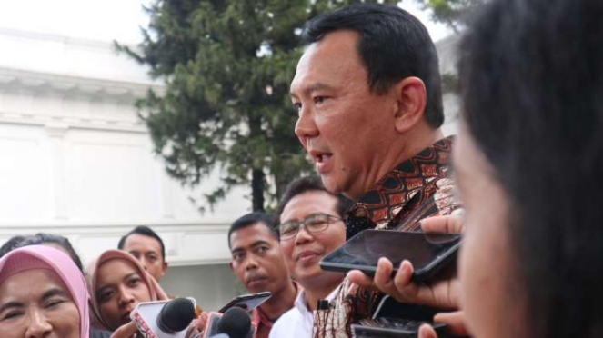 Komisaris Utama Pertamina, Basuki Tjahaja Purnama alias Ahok di Istana Negara.