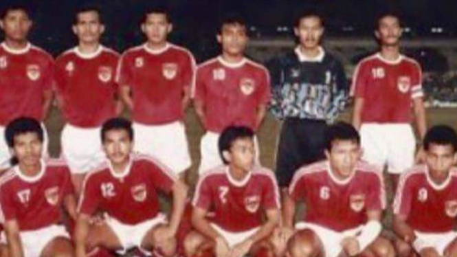 Skuat timnas Indonesia yang meraih medali emas SEA Games 1991 Manila