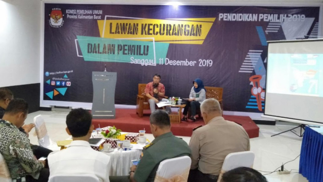 KPU Kalbar Gelar Pendidikan Pemilih di Sanggau.