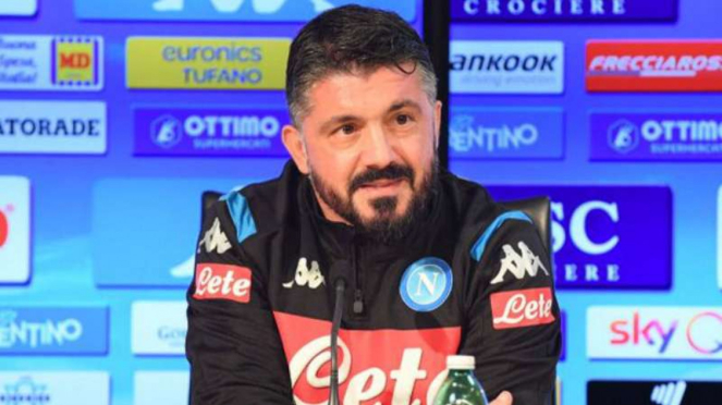 Pelatih Napoli, Gennaro Gattuso.