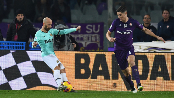 Laga antara Fiorentina vs Inter Milan dalam lanjutan Serie A 2019/20