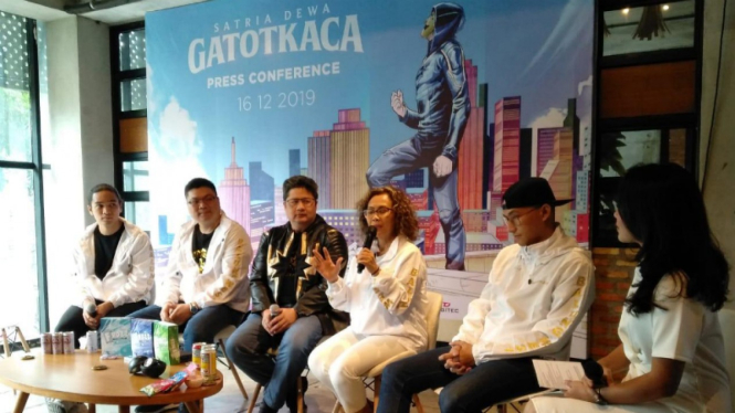 Konferensi pers film Satria Dewa Gatotkaca.