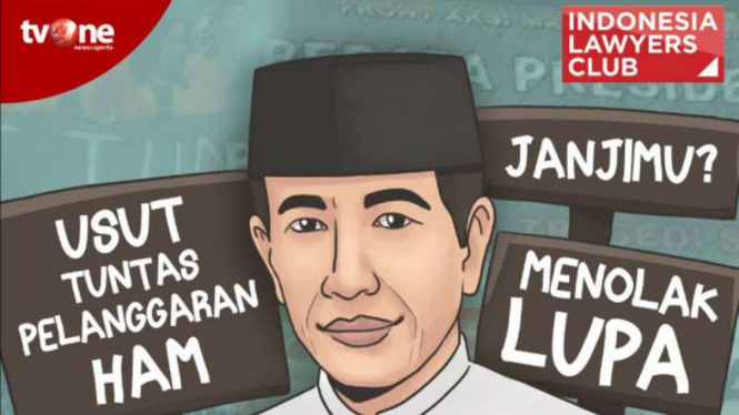 Poster forum diskusi Indonesia Lawyers Club di tvOne