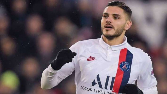 Striker pinjaman PSG, Mauro Icardi.