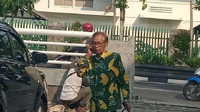 Mantan Hakim Agung Artidjo Alkostar di Yogyakarta