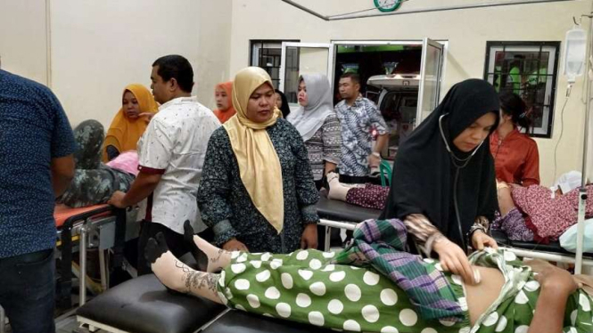 Korban keracunan saat rawat di rumah sakit di Kabupaten Asahan
