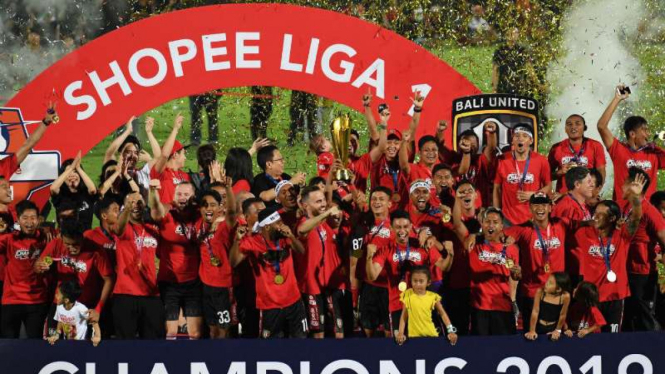 Bali United juara Liga 1 2019.