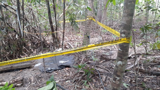 Lokasi penemuan kerangka manusia dalam septic tank di Karangjati, Bantul