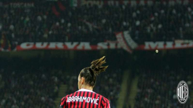 Zlatan Ibrahimovic saat di AC Milan.