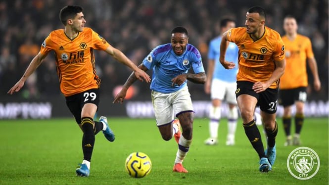 Duel Wolverhampton Wanderers vs Manchester City.