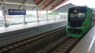Operasi Terbatas, Begini Video Kereta Bandara Solo Saat Uji Coba Track